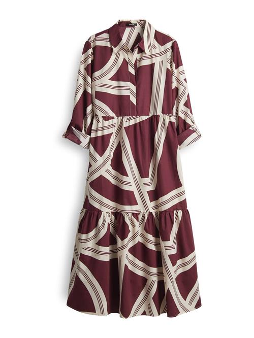 OPUS Kjole 'Werano'  bordeaux / hvid