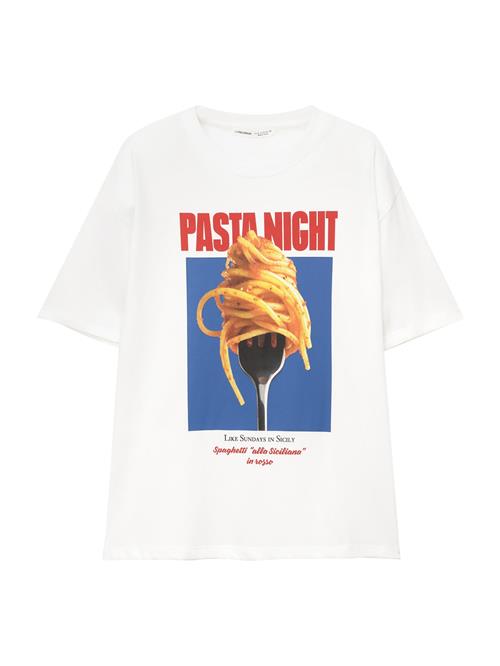 Pull&Bear Shirts  blå / orange / rød / hvid