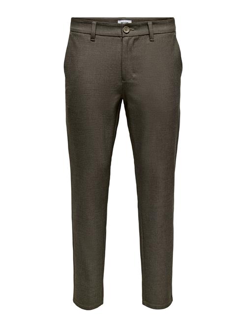 Only & Sons Lærredsbukser 'ONSBRAD'  mørkebrun