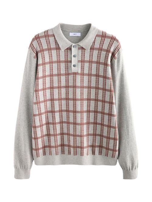 Next Pullover  grå / rustrød