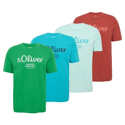 s.Oliver Bluser & t-shirts  cyanblå / mint / græsgrøn / rød