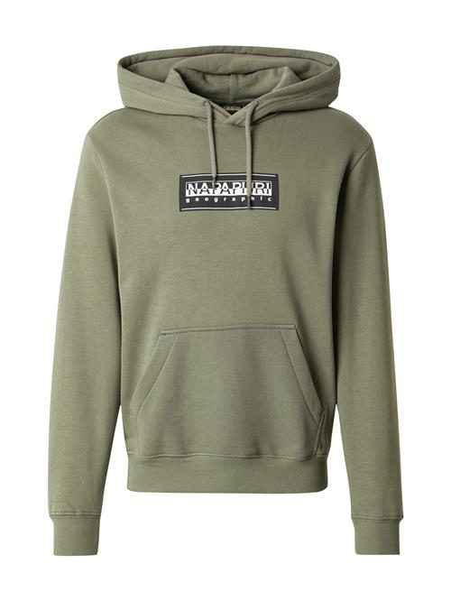 NAPAPIJRI Sweatshirt  grøn / sort / hvid