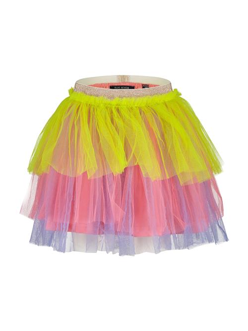 BLUE SEVEN Nederdel  neongul / lyselilla / lys pink