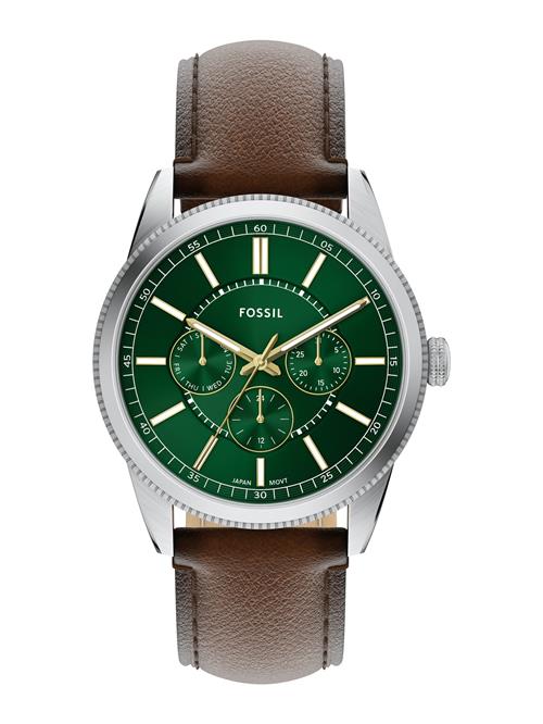 FOSSIL Analogt ur 'PEARSON'  brun / gran / sølv