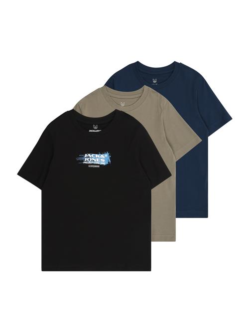 Jack & Jones Junior Shirts  mørkeblå / greige / sort / hvid
