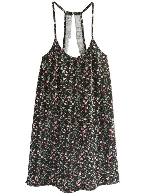 Next Negligée  navy / smaragd / mandarin / hvid