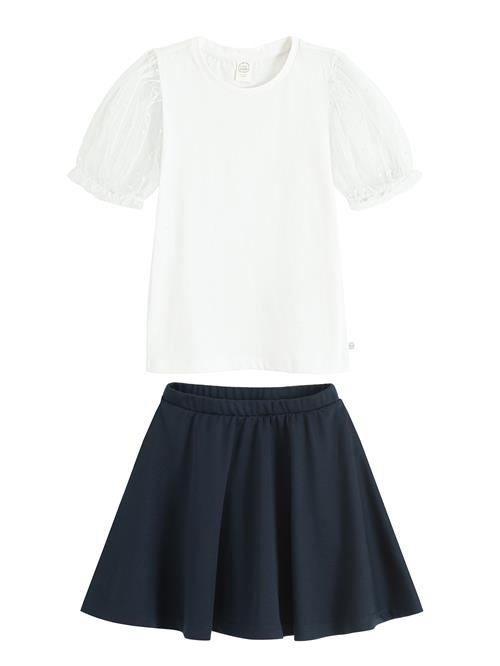 Cool Club Sæt  marin / hvid