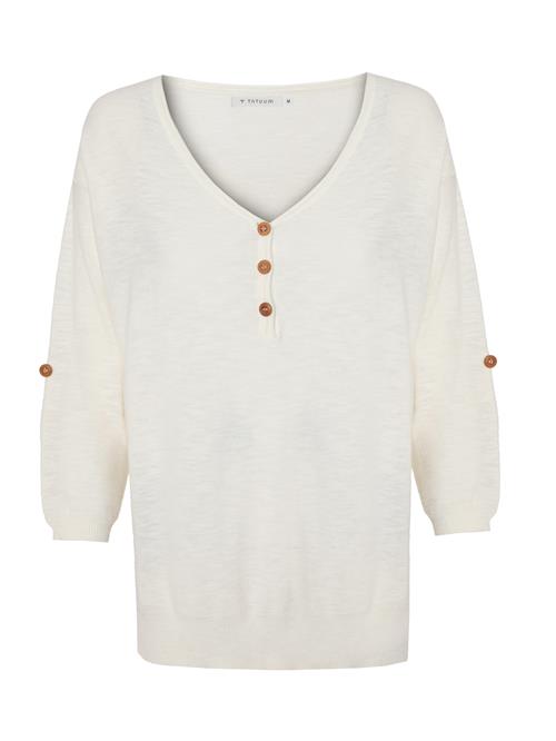 TATUUM Sweatshirt 'Lila'  offwhite