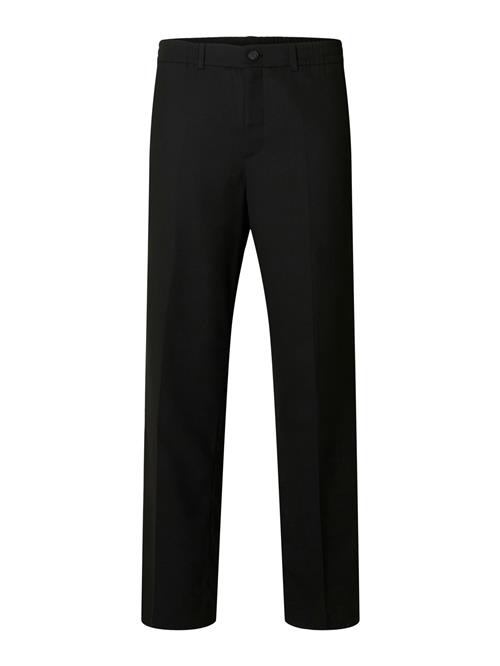 SELECTED Bukser med fals 'SLHNEIL'  sort