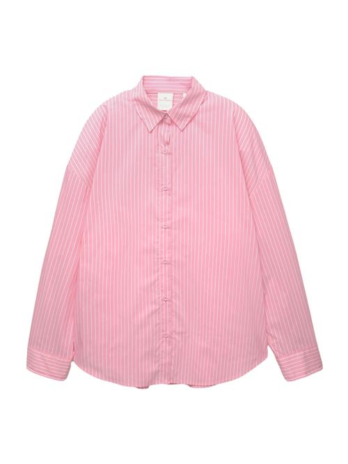 Pull&Bear Bluse  lys pink / hvid