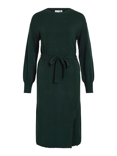 VILA Strikkjole 'VIRICKY'  mørkegrøn