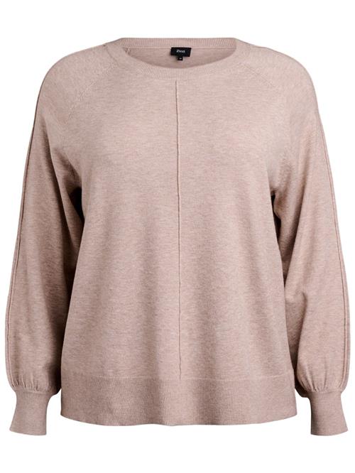 Zizzi Pullover 'CAELLA'  taupe