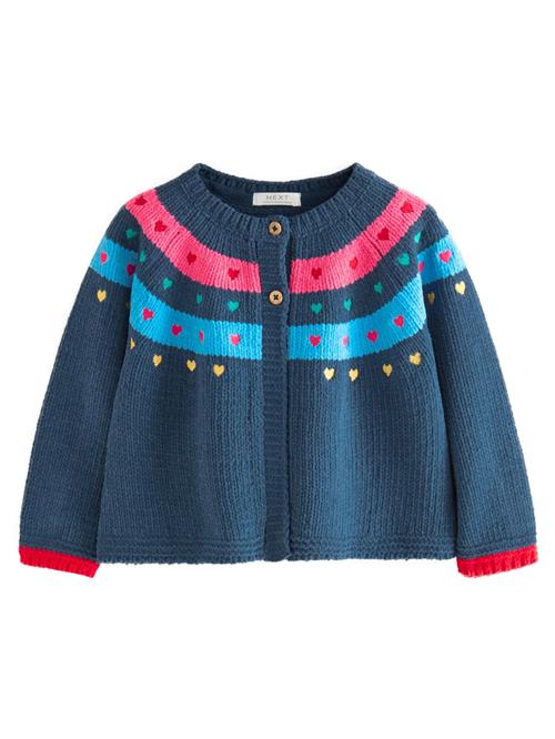Next Cardigan  navy / himmelblå / pink