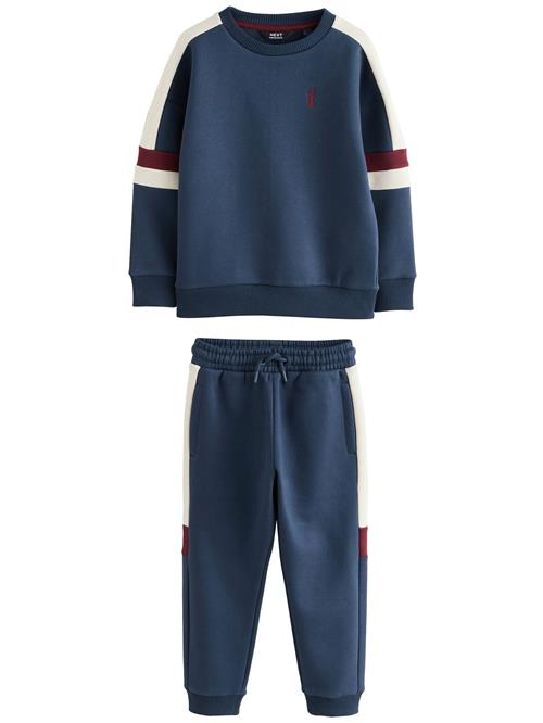 Next Joggingdragt  mørkeblå / vinrød / naturhvid