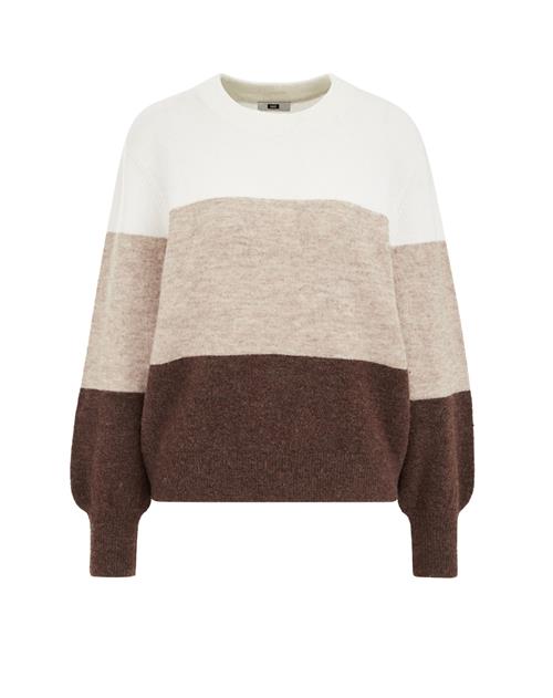 WE Fashion Pullover  elfenben / beige-meleret / brun-meleret