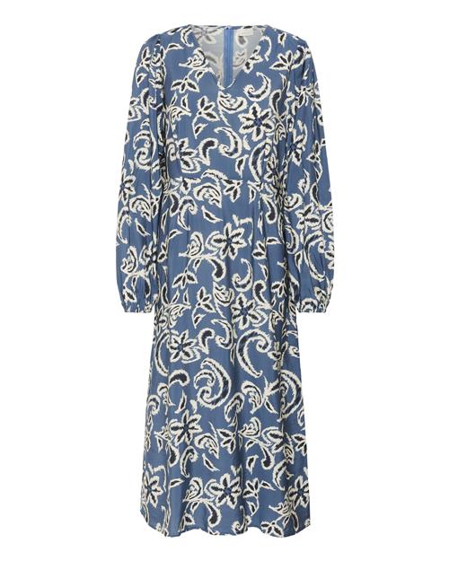 Kaffe Kjole 'Dahlia'  dueblå / sort / hvid