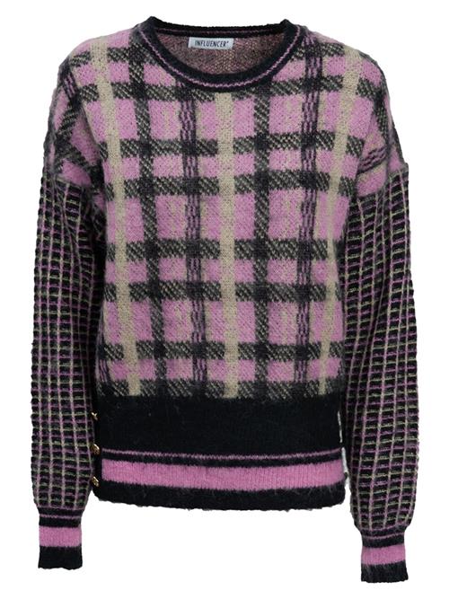 Influencer Pullover  beige / eosin / sort