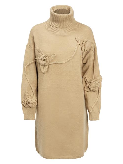 Influencer Strikkjole  camel