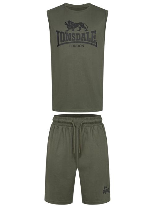 LONSDALE Joggingdragt 'Allanton'  oliven / sort