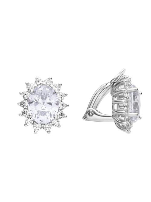 Luxenter Øreringe 'Dinoc'  hvid