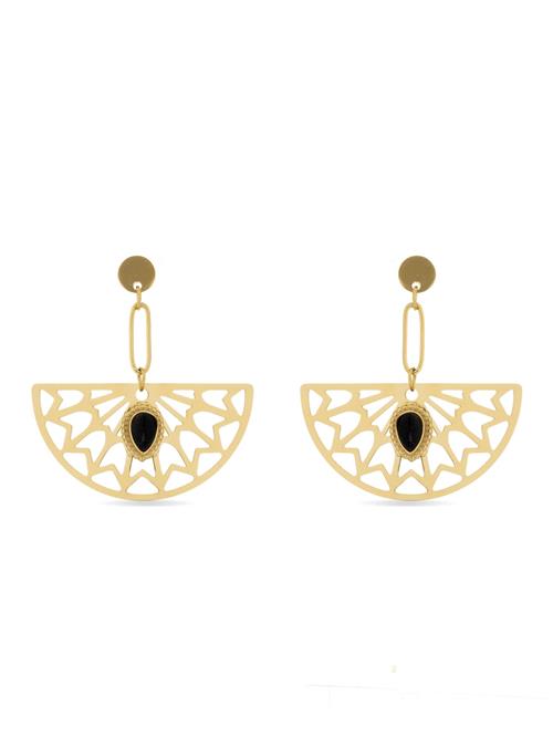 Luxenter Øreringe 'Tawa'  sort