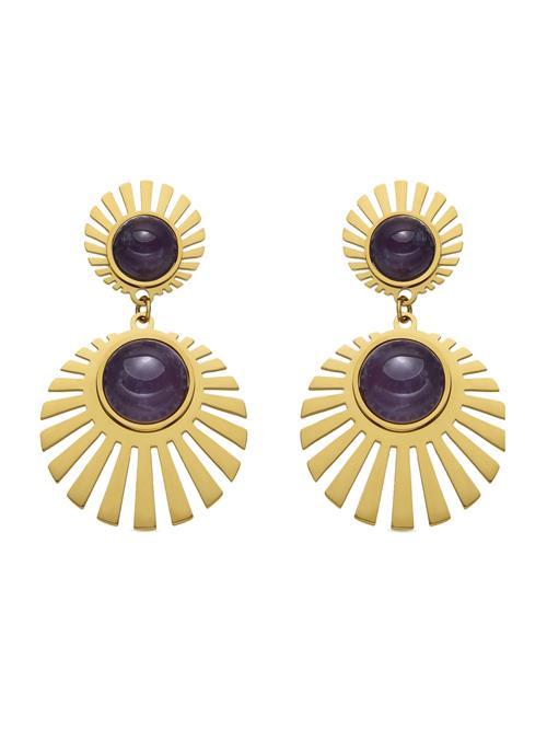 Luxenter Øreringe 'Zuxia'  lilla