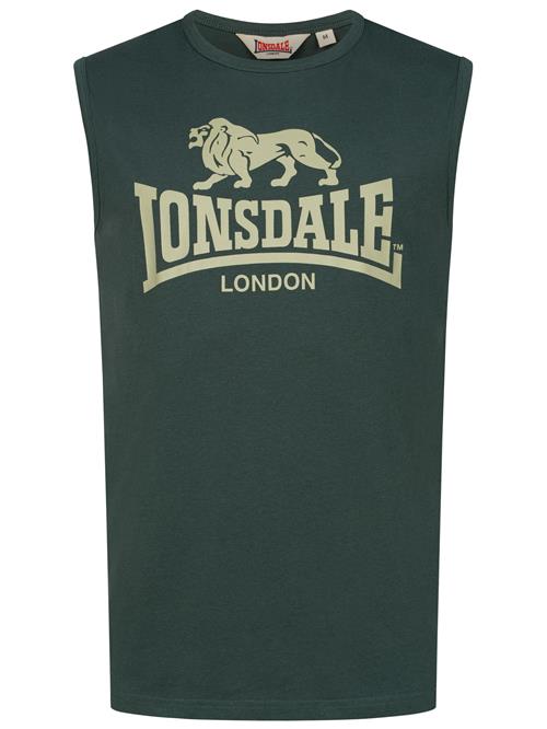LONSDALE Bluser & t-shirts 'Clopton'  siv / mørkegrøn