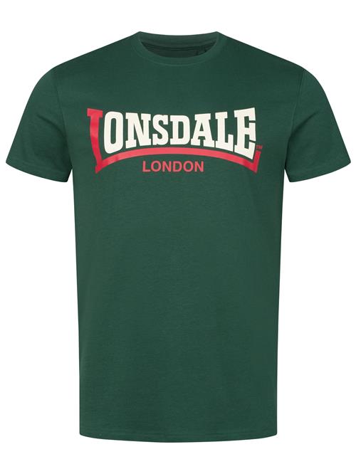 LONSDALE Bluser & t-shirts 'Two Tone'  mørkegrøn / mørkeorange / hvid