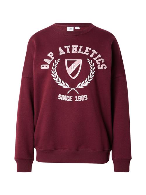 GAP Sweatshirt  lyserød / burgunder / hvid
