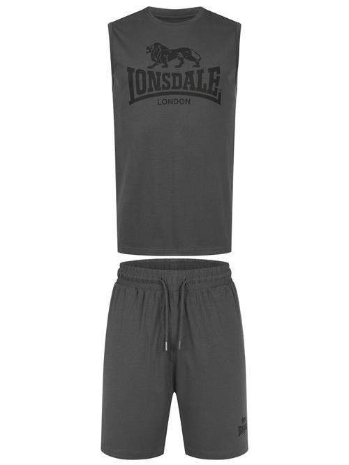 LONSDALE Joggingdragt 'Allanton'  antracit / sort