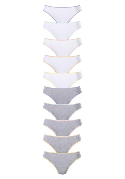 PETITE FLEUR String  grå / hvid