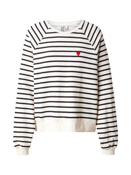 PIECES Sweatshirt 'PCGRETA'  rød / sort / hvid