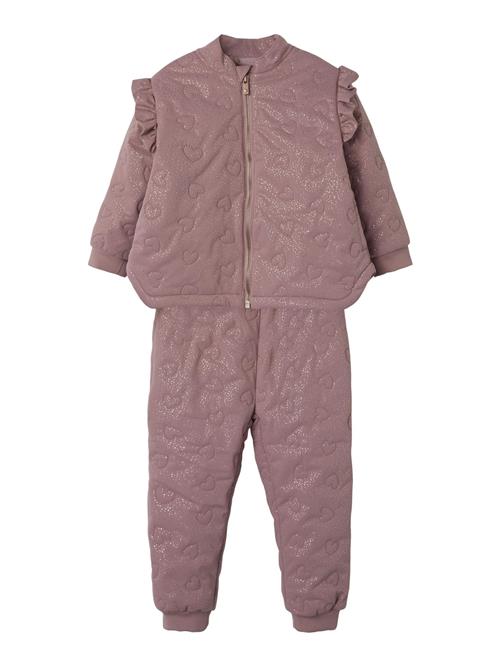 NAME IT Sæt  purpur / sølv