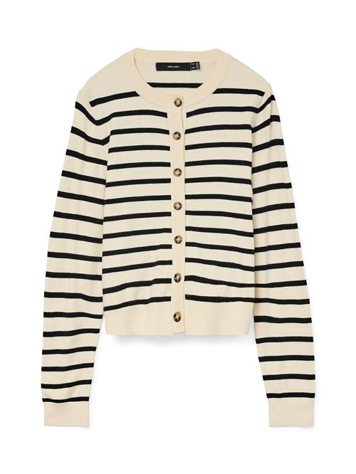 VERO MODA Cardigan 'VMSABA'  ecru / sort