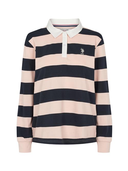 U.S. POLO ASSN. Sweatshirt 'Kamille'  pudder / sort / hvid