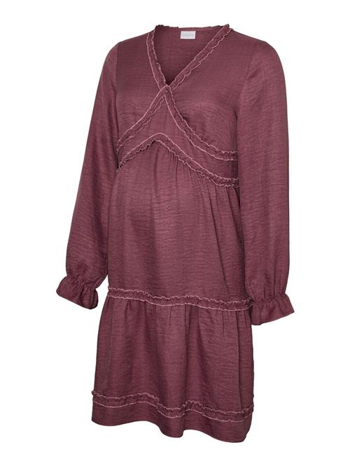 MAMALICIOUS Kjole 'MLAda'  vinrød