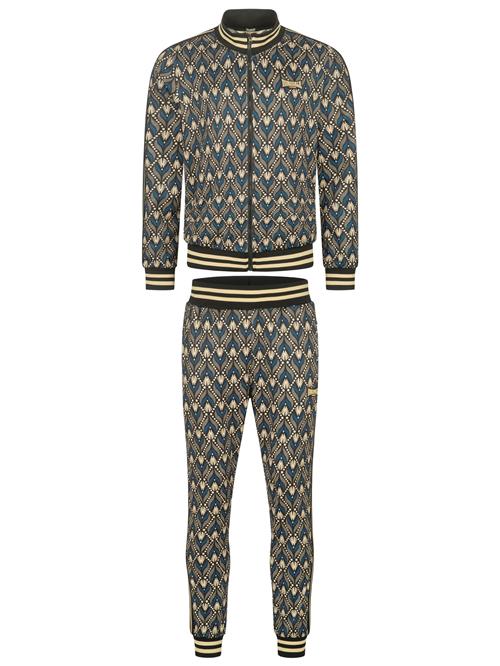 LONSDALE Joggingdragt 'Rendale'  sand / himmelblå / sort