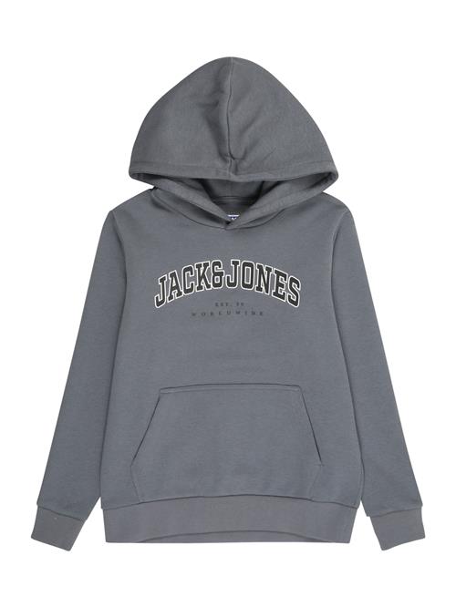 Jack & Jones Junior Sweatshirt 'JJECALEB'  dueblå / sort / hvid