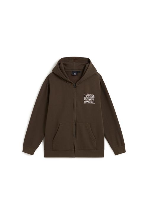 VANS Sweatjakke  mørkebrun / hvid