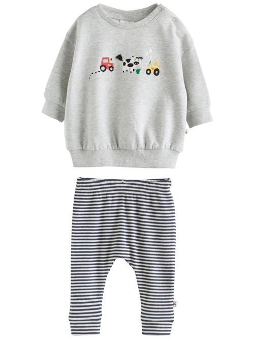 Next Sæt  mørkeblå / greige / lysegrå / sort