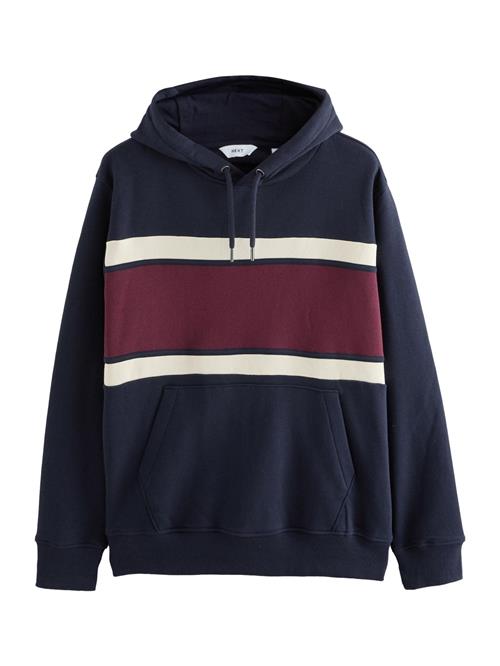 Next Sweatshirt  navy / bordeaux / hvid