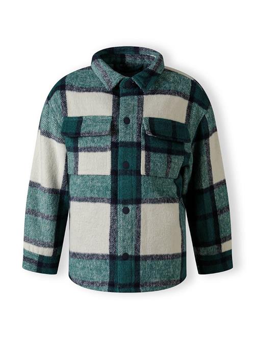 MINOTI Overgangsjakke  smaragd / sort / offwhite