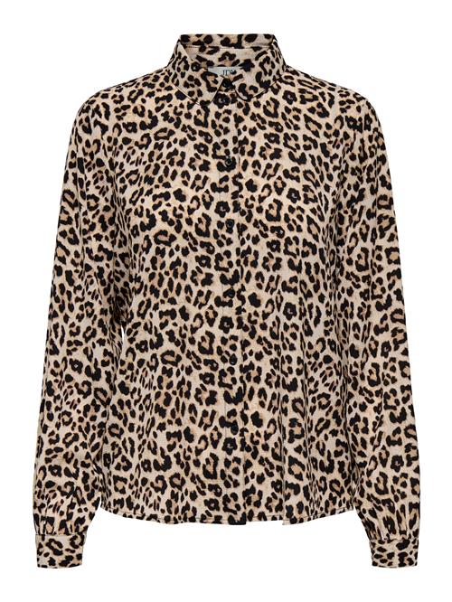 JDY Bluse 'JDYBROOKE'  beige / greige / sort