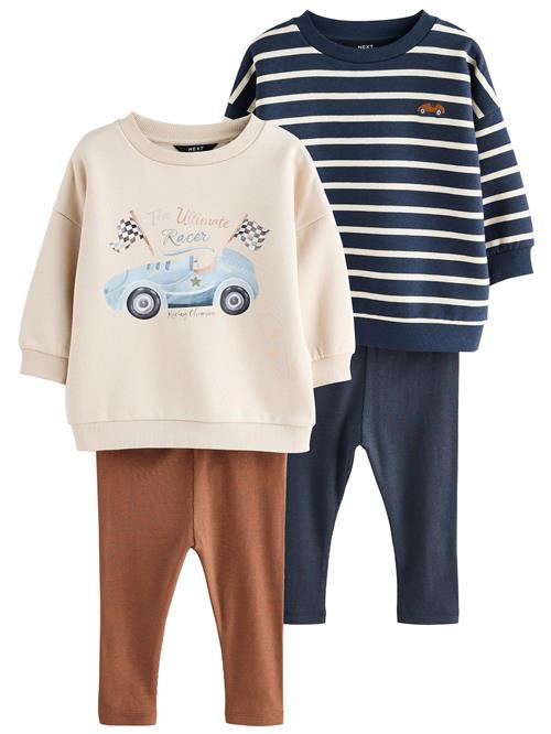 Next Sæt  beige / navy / brun / hvid