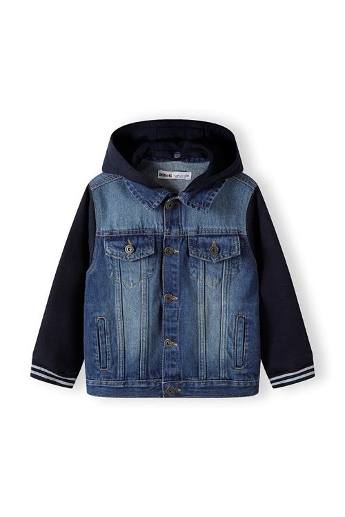 MINOTI Overgangsjakke  blue denim / sort