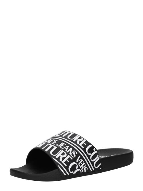 Versace Jeans Couture Pantoletter  sort / hvid