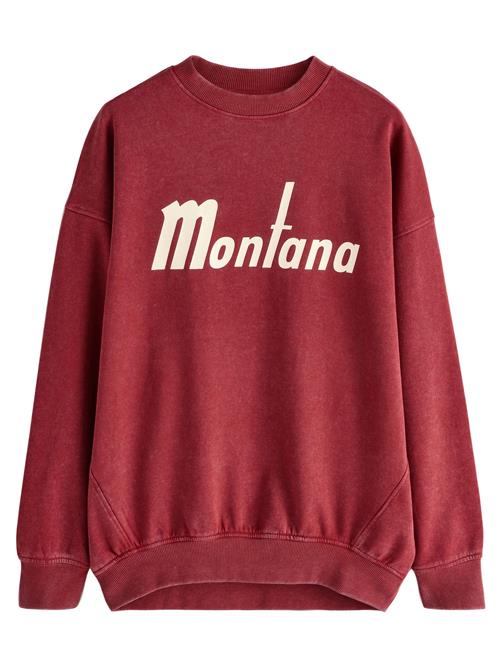 Next Sweatshirt  burgunder / uldhvid