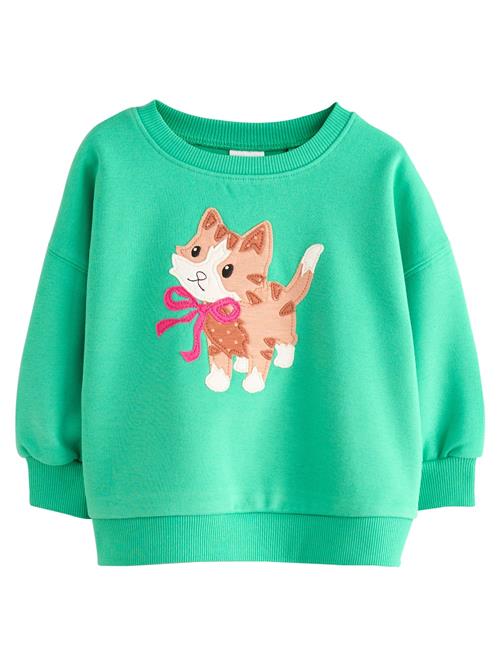 Next Sweatshirt  grøn / cyclam / hummer / hvid