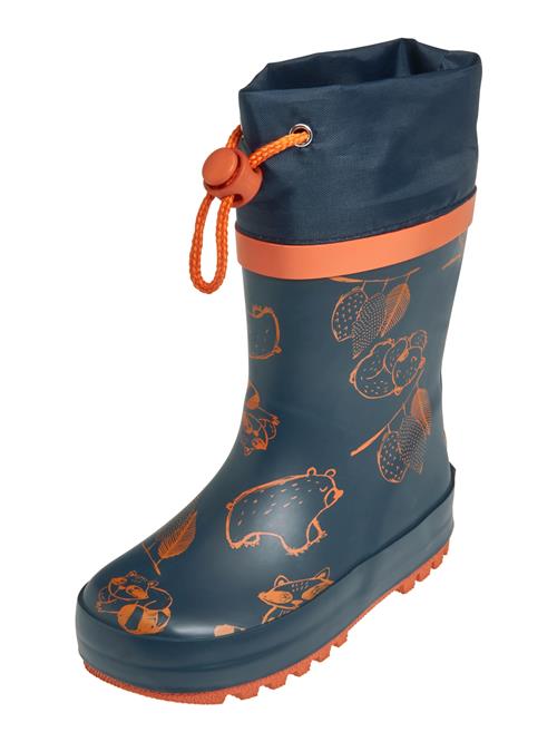 PLAYSHOES Gummistøvler 'Bär'  marin / orange