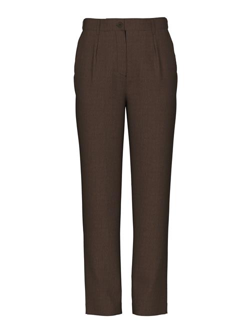 PIECES Bukser med lægfolder 'PCKamil'  brun
